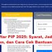 Cara Daftar PIP 2025: Syarat, Jadwal Pencairan, dan Cara Cek Bantuan