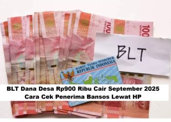 BLT Dana Desa Rp900 Ribu Cair September 2025: Cara Cek Penerima Bansos Lewat HP
