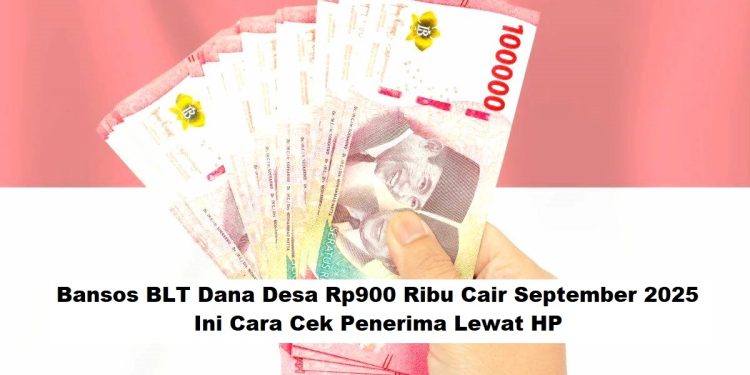 Bansos BLT Dana Desa Rp900 Ribu Cair September 2025, Ini Cara Cek Penerima Lewat HP