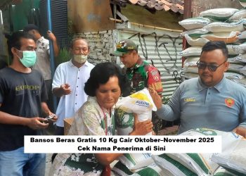 Bansos Beras Gratis 10 Kg Cair Oktober–November 2025, Cek Nama Penerima di Sini