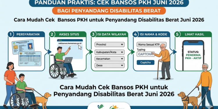 Cara Mudah Cek Bansos PKH untuk Penyandang Disabilitas Berat Juni 2026